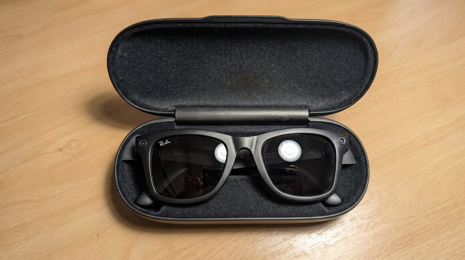 Óculos Inteligente Ray-Ban Stories Wayfarer RW4004 — Preto Fosco (Grade A) — óculos inteligente recondicionado com garantia na Nova Lens