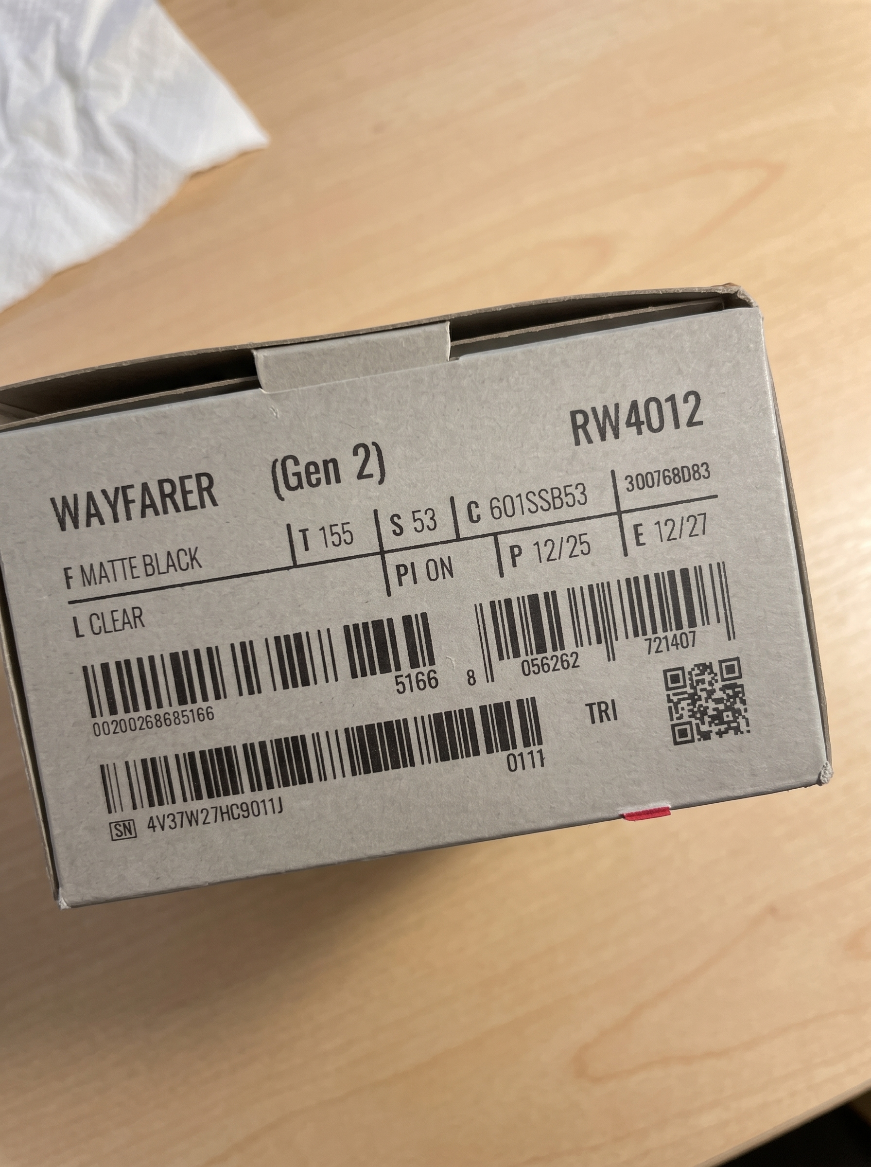 Óculos Inteligente Ray-Ban Meta Wayfarer Gen 2 — Matte Black com Lentes Clear — óculos inteligente recondicionado com câmera — foto 4